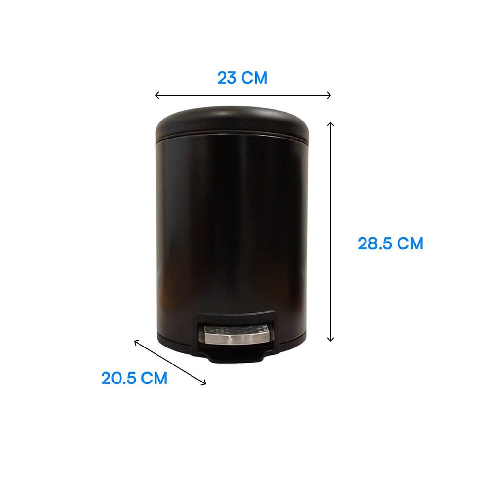 Hotel Pedal Bin 5 Liter - Black Color - EBWB0018-BL