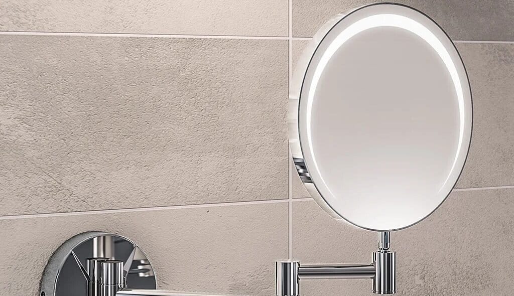 LED Magnifying Mirror 1 Hotel Bathroom Magnifying Mirror Led-ElriBird Europe
